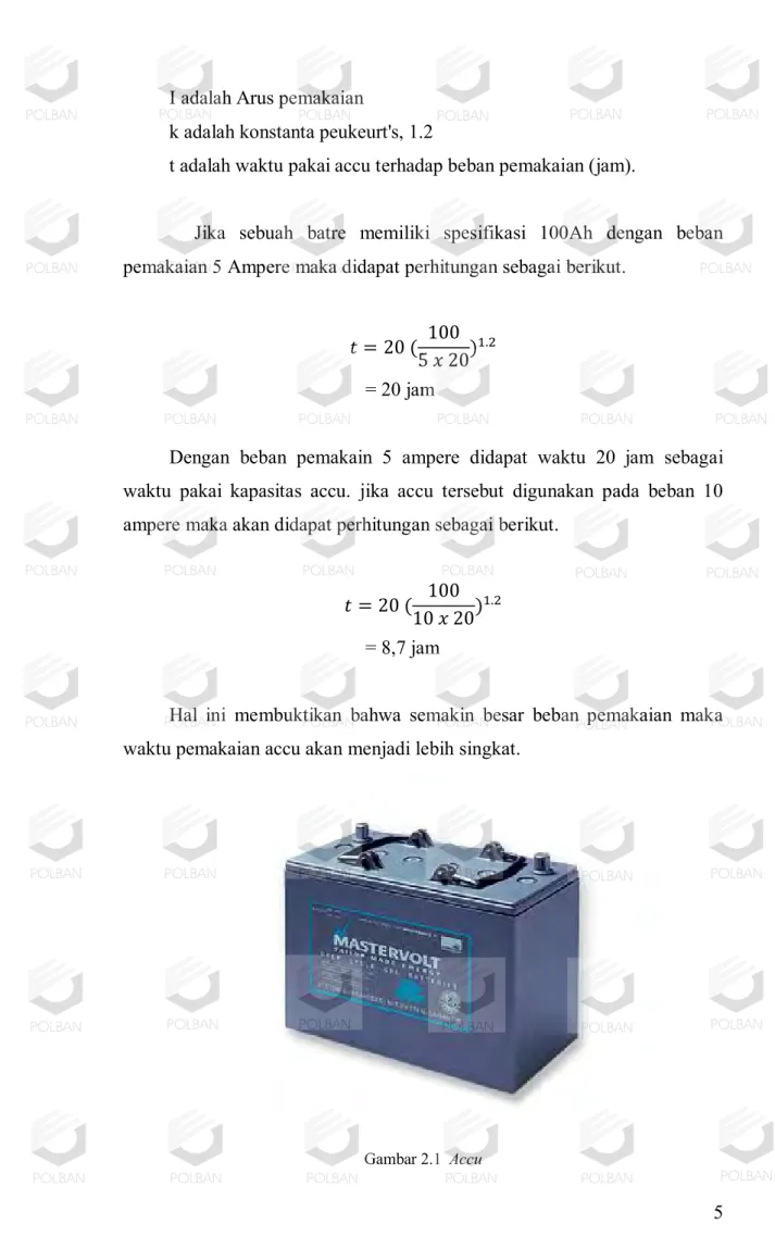 Gambar 2.1  Accu           