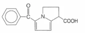 Gambar 3. Struktur kimia Ketorolak.16 