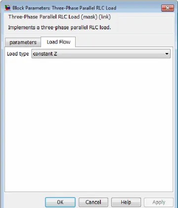 Gambar 4.10. Keterangan Block Parameters Three-Phase Parallel RLC Load 