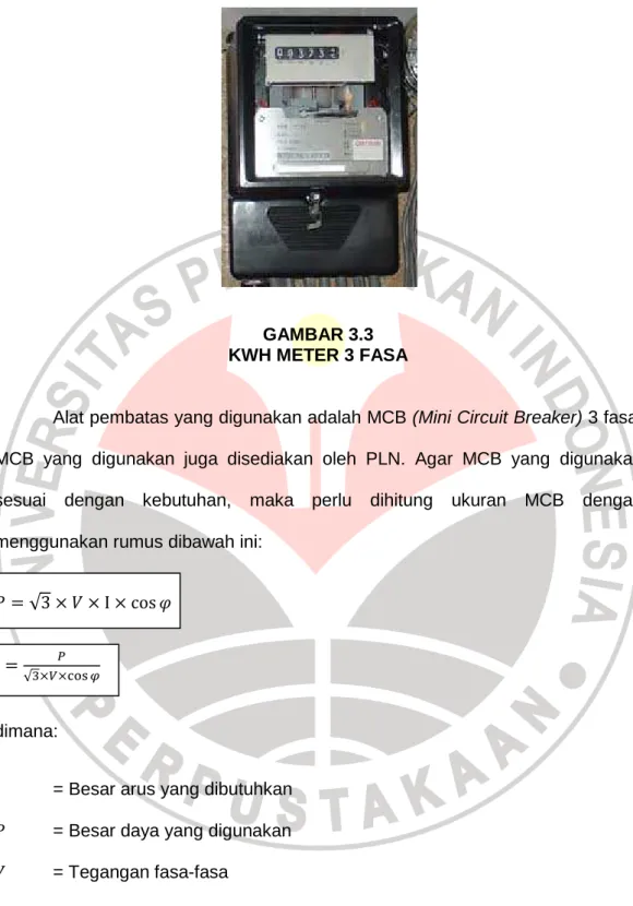 GAMBAR 3.3  KWH METER 3 FASA 