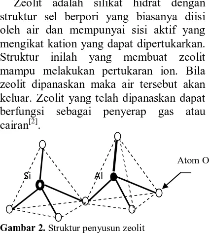 Tabel 2.  Hasil  analisa XRF zeolit alam Karangnunggal[6] 