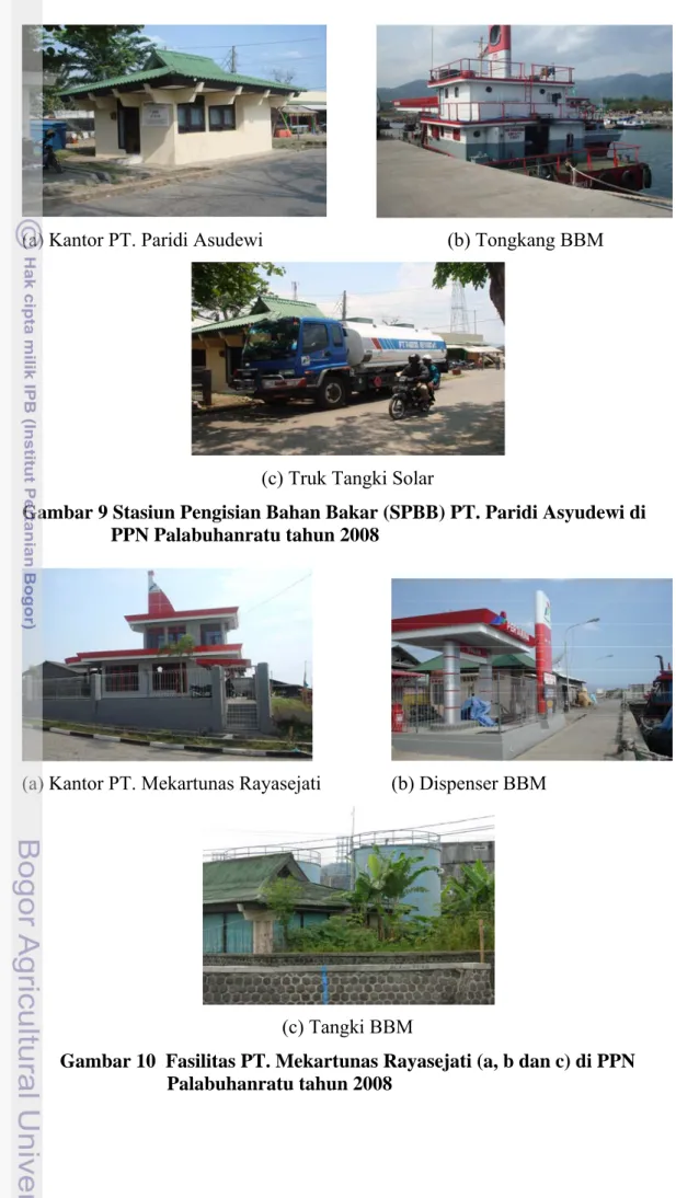 Gambar 9 Stasiun Pengisian Bahan Bakar (SPBB) PT. Paridi Asyudewi di  PPN Palabuhanratu tahun 2008 
