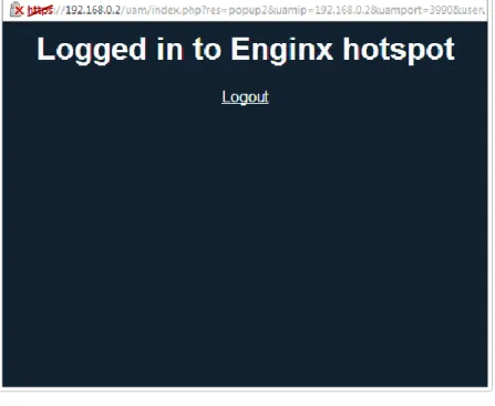 Gambar 4.3 Tampilan Saat User Berhasil Logout 