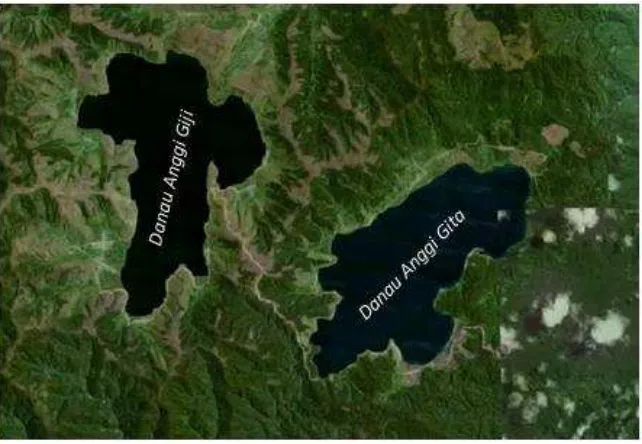 Gambar 1. Peta lokasi Danau