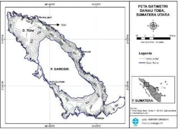 Gambar 2 . Citra satelit Danau Toba dan Pulau Samosir
