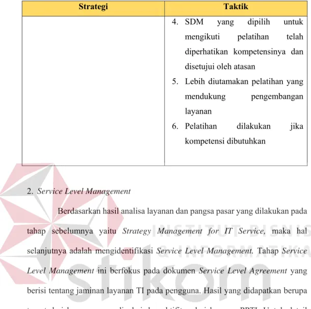 Tabel 4.7 Target Layanan 
