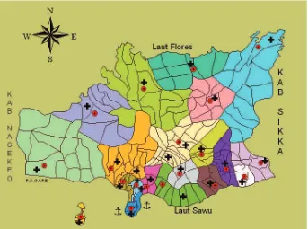 Gambar Peta Kabupaten Ende
