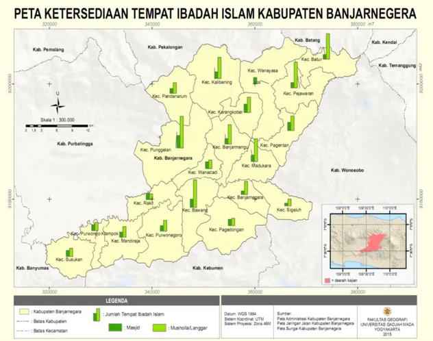 Gambar 3. Ketersediaan Tempat Ibadah Islam Kabupaten Banjarnegara 
