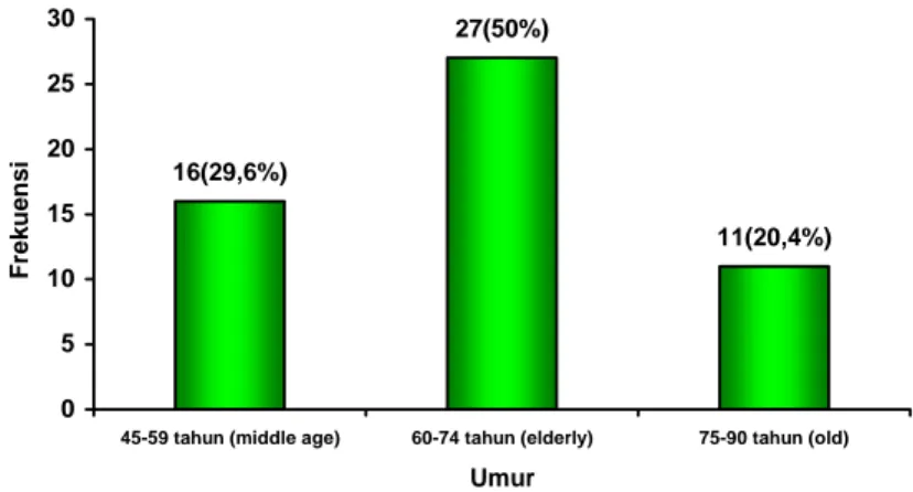 Gambar 3. Distribusi responden menurut kelompok umur 