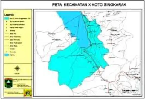 Gambar 1: Peta Kecamatan X Koto Singkarak [8]. 