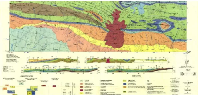 Gambar 1. Peta geologi Lembar Bojonegoro. 