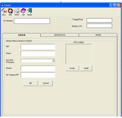Gambar 4.6 implementasi form pendaftaran 
