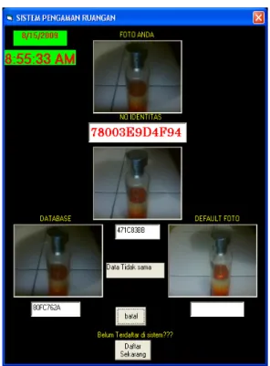 Gambar 4.7 Display Pengujian ke-1 