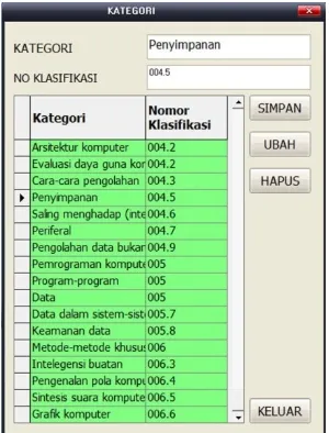 Gambar 11. Form Input Data Rak Perpustakaan 