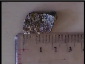 Gambar 8 Batu Granit Hasil Kominusi Double Roll Crusher  Paling  Besar (24 mm) 