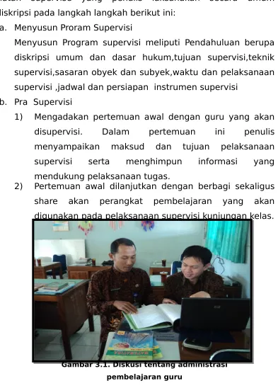 Gambar 3.1. Diskusi tentang administrasi