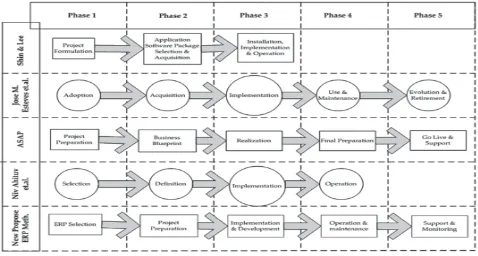 Figure 2. Comparison of ERP Implementation Methodology