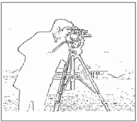 Figure above is the result of edge detection withouttemplate optimization, it shown that many noises arised(see image detail below).