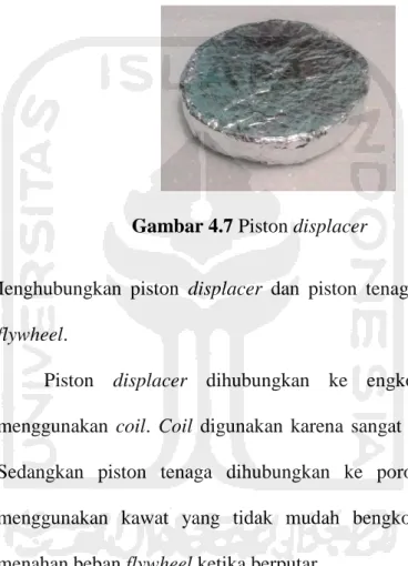 Gambar 4.7 Piston displacer 