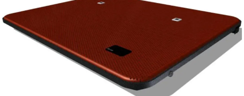 Gambar 3.4.  Cassing Cooling Pad Tampak Samping 