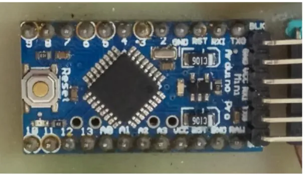 Gambar 3.7.  Arduino Pro Mini ATmega 328 