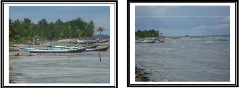 Gambar : 1.9 KeadaanPerahu Nelayan di Pantai Amal  Sumber : Data Pribadi 