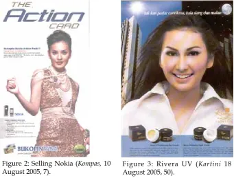 Figure 2: Selling Nokia (Kompas, 10 August 2005, 7). 