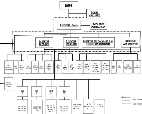 Gambar 2.2 Struktur Organisasi PT.Perkebunan Nusantara IV 