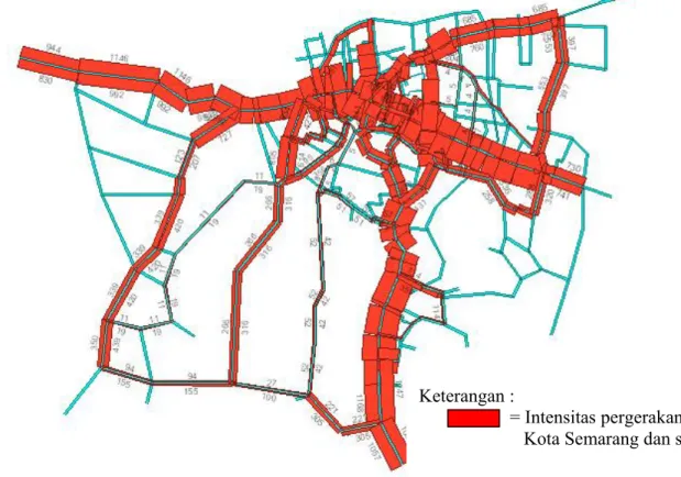 Gambar 2.9  Peta Pergerakan Masyarakat Semarang dan Sekitarnya Keterangan : 