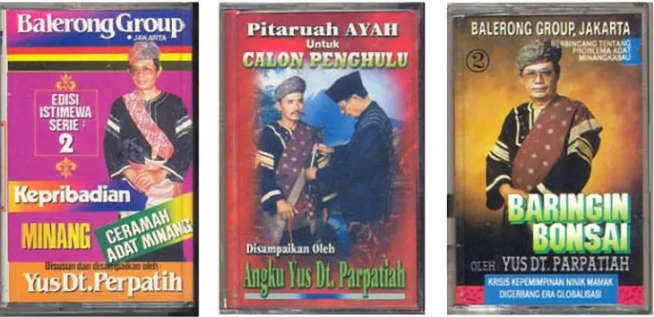 Figure 9. The cassette covers of Minangkabau speech making narrated by Yus Dt. Parpatiah.