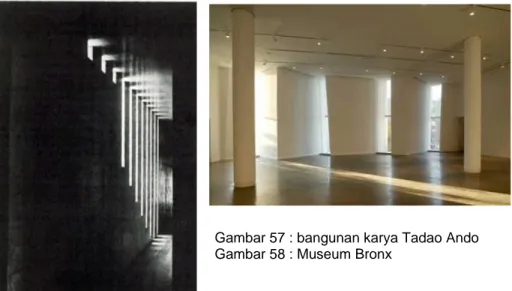 Gambar 57 : bangunan karya Tadao Ando  Gambar 58 : Museum Bronx 