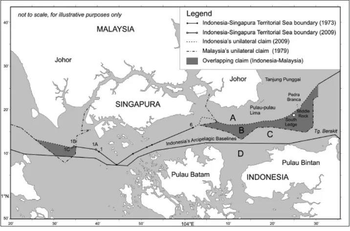 Figure 7. A new map combining Indonesia’s 2009 and Malaysia’s 1979 map(Analysis by the author).