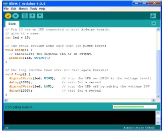 Gambar 2.13. Contoh Arduino Software 