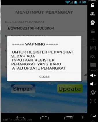 Gambar 9. Input Perangkat 