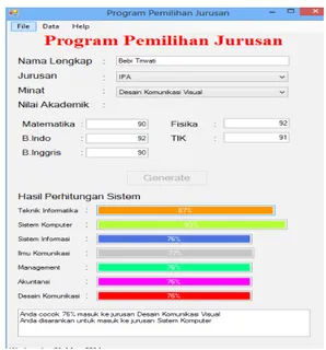 Gambar 5. Tampilan Halaman Perhitungan