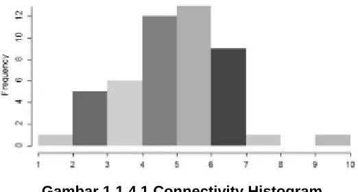 Gambar 1.1.4.1 Connectivity Histogram