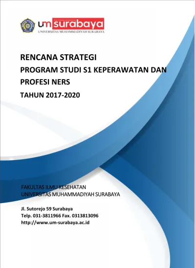 RENCANA STRATEGI PROGRAM STUDI S1 KEPERAWATAN DAN PROFESI NERS TAHUN ...