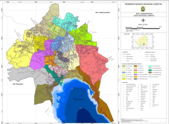 Gambar I-1. Peta Administrasi Kota Bandar Lampung 
