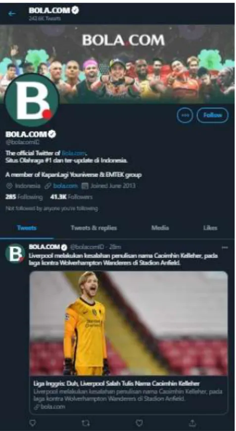 Gambar 2.6 Tampilan YouTube BOLA.com 