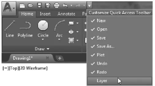 Gambar 1.2 Quick Access Toolbar 