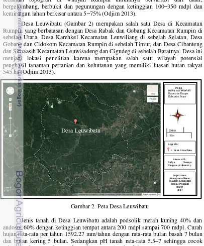 Gambar 2  Peta Desa Leuwibatu 