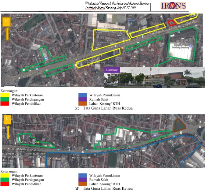 Gambar 3. Tata Guna Lahan pada Jalan Soekarno Hatta 