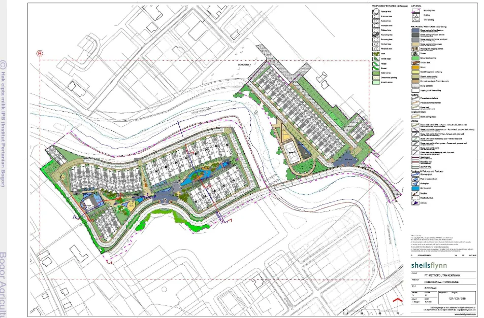 Gambar 19. Site Plan Pondok Indah Townhouse Tahap Design Development 