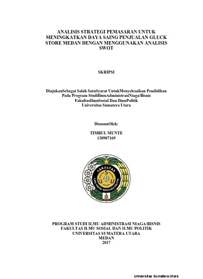 Analisis Strategi Pemasaran Untuk Meningkatkan Daya Saing Penjualan