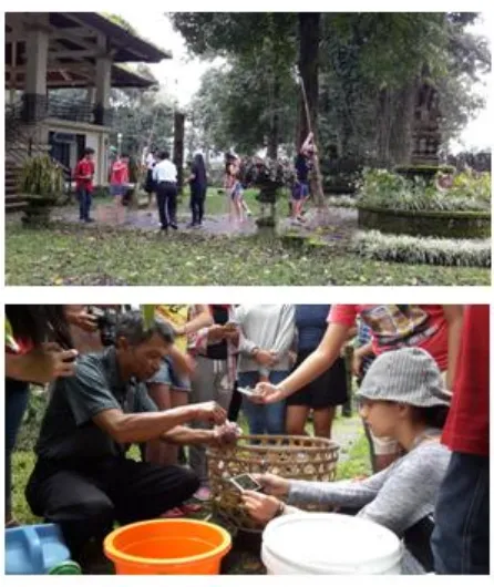 Gambar 7. Pemberian Layanan Program Pendidikan Lingkungan Gratis Bagi Para Siswa Sebagai CSR Kebun Raya “Eka Karya” Bali Tahun 2015 (Dokumentasi Humas Kebun Raya Bali) 