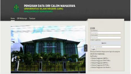 Gambar 1. Pengisian Data Diri melalui http://datadiri.walisongo.ac.id 