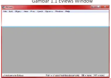 Gambar 1.1 Eviews Window 
