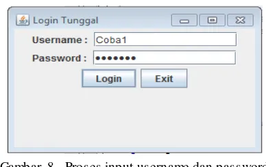 Gambar 3. Form Interface Proses login