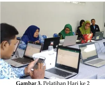 Gambar 3. Pelatihan Hari ke 2 