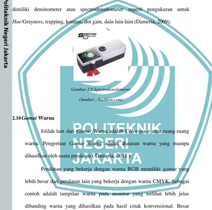 Gambar 2.8 Spectrodensitometer  (Sumber : Techkon.com) 
